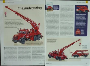 MAGIRUS URANUS Kranwagen FEUERWEHR in 1-50 v. GMTS...ein Modellbericht #1602c - Photo 1/1