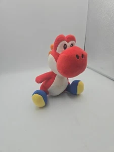 Yoshi Red Plush Stuffed Toy 8" Super Mario Brothers Nintendo 2018 - Picture 1 of 7