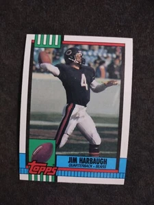 1990 Topps Football Karte #366 Jim Harbaugh Chicago Bears - Bild 1 von 2