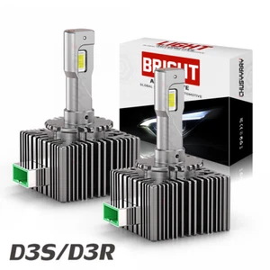 2x D3S D3R LED Xenon Headlight Bulbs Dipped Beam Fits Audi A4 B8 2008-2015 - Picture 1 of 12
