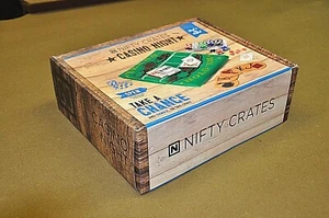Nifty Crates Casino Night Kit BRANDNEU, Pokerchips, Würfel, die Werke siehe unten - Bild 1 von 4