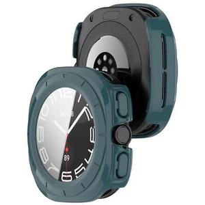 Etui ochronne ze szkłem do Galaxy Watch Ultra 2 / 1 Bizon Case Cover Etui Zielone - Zdjęcie 1 z 8