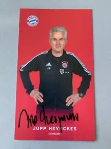 JUPP HEYNCKES Weltmeister 1974 Bayern München signed Autogrammkarte 9x15,5 - Picture 1 of 1