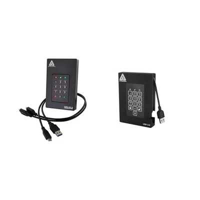 Apricorn 5TB & 2TB FIPS Encrypted USB Drives with PIN Access Bundle - Image 1 of 4