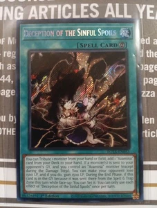 Täuschung der sündigen Beute ROTA-DE055 Wut des Abgrunds 1. Auflage Yu Gi Oh - Bild 1 von 1