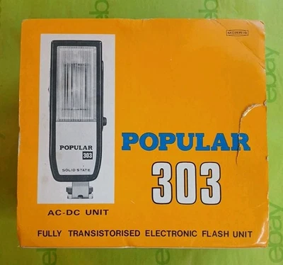 Accesorio de cámara vintage popular unidad de flash 303 Foto 1 de 4