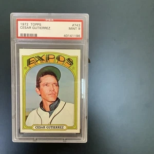 1972 Topps #743 Cesar Gutierrez Psa 9 Esposizioni di Montreal - Foto 1 di 1