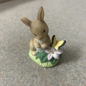 Vintage Homco Hase Figur Schmetterling Hase Ostern Porzellan 1418 - Bild 1 von 9