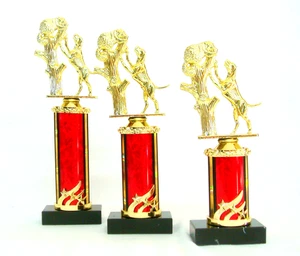 COON DOG HUNTING TROPHIES SET OF 3 TROPHIES COONDOG , HUNTING  8 COLORS  #B22 - Picture 1 of 5