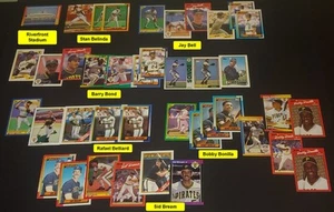 LOTE de tarjetas de béisbol de los Piratas de Pittsburgh estrellas y fracasos en su mayoría finales de los 80' principios de los 90 - Imagen 1 de 22