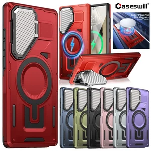 Custodia ultra antiurto armatura magnetica per Samsung Galaxy S25 S24 S23 FE S22 - Foto 1 di 54