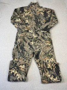 Vintage Mossy Oak Coveralls Mens XL Camo Unlined Heavy Cotton Made USA - Picture 1 of 9