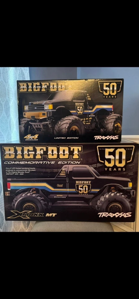 Traxxas 50 Aniversario Bigfoot 4x4 escala 1/10 y escala 1/5 50 xmaxx Bigfoot Foto 1 de 1