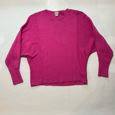 BUENO Chicos Top Mujer Talla 0 Rosa Cuello Redondo Manga Larga Tejido Pullover Suéter Foto 1 de 4