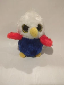 Peluche Aurora YooHoo & Friends aquila calva uccellino 5" peluche rosso bianco blu - Foto 1 di 7