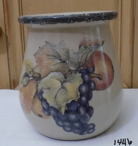 Home & Garden Ltd. Fruit Med. Spoon Jar 2004 #99855 Stoneware - Picture 1 of 7
