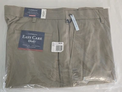 Men's Croft & Barrow Easy Care Straight Leg Khakis Size 40 x 34 Beige NEW - Image 1 of 3