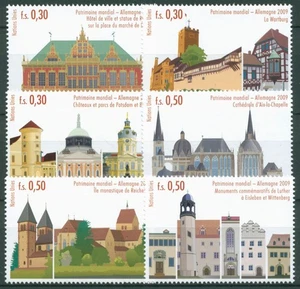 UNO Genf 2009 UNESCO Welterbe Deutschland 646/51 postfrisch - Picture 1 of 1