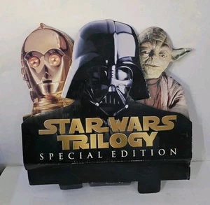 1997 Star Wars Trilogy SE Cardboard Store Display Darth Vader, Yoda C3PO - Imagen 1 de 8