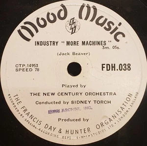 Sidney Torch Mood Music FDH.038 Industry Mainly Machines-Production 78 Rpm NM - Imagen 1 de 5