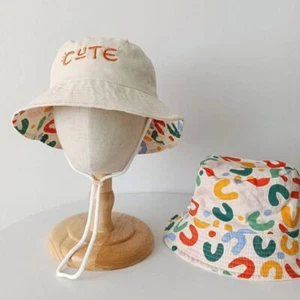 Doppio lato Cappello a secchiello per bambini Primavera Estate - Foto 1 di 9