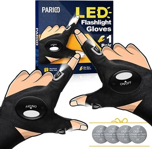 LED Flashlight Gloves for Men - Gifts for friend & family Anniversary, New - Picture 1 of 9