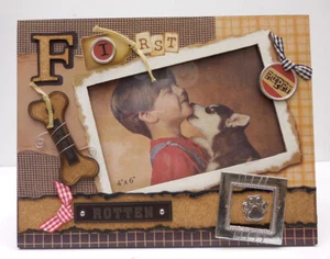 DOG PHOTO FRAME, "FIRST PUPPY" KEYPOINT ITEM #46124 - Picture 1 of 3