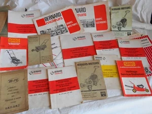 Vintage Lawn mower owners manuals and parts lists 1970s Bernard Moteurs - Picture 1 of 9