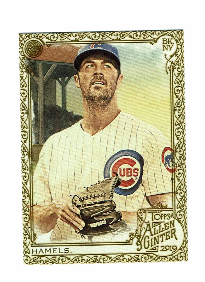2019 Topps Allen & Ginter Gold #233 Cole Hamels Chicago Cubs - Image 1 of 1