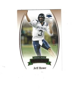 2007 Press Pass Legends Bronzo #40 Jeff Rowe /999 NEVADA WOLFPACK - Foto 1 di 1