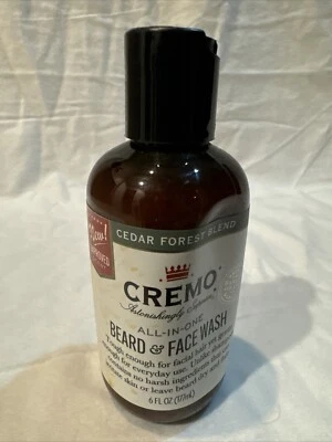 Crema Todo en Uno LAVADO PARA BARBA Y CARA Mezcla Bosque de Cedro 6 fl oz NUEVO SELLADO Foto 1 de 4
