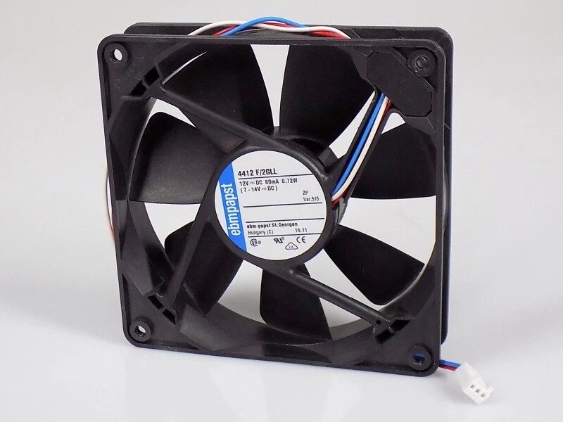 Ebm-papst 4412 F/2GLL Gehäuse Fan Lüfter Kühler Cooler 119x119x25mm 3-Pin - Bild 1 von 1