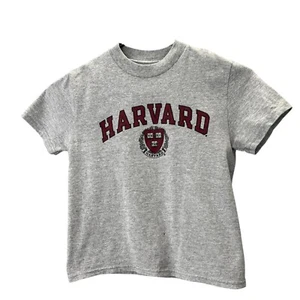 Champion Harvard T Shirt YXS Youth XS Gray Graphic Crewneck University - Picture 1 of 4