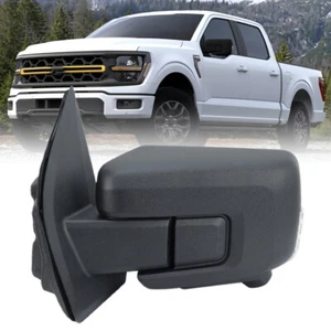 11+1 Pin Left Side Electric Door Mirror For Ford F150 2021-24 Manual Fold Camera - Picture 1 of 15