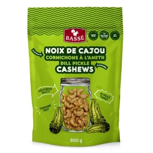 Basse Dill Pickle Cashews 800g - Tangy, Protein-Rich Snack, Fiber & Iron Source - Picture 1 of 2