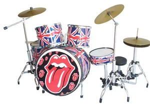 Rolling Stones Miniatur Schlagzeug - Bild 1 von 5
