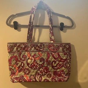 Vera Bradley "Paisley Meets Plaid" Schulter-/Beuteltasche lila/rosa/beige - Bild 1 von 2