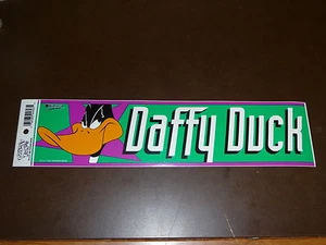 DAFFY DUCK LOONEY TUNES WARNER BROTHERS BUMPER STICKER VERY VERY COLORFUL - Picture 1 of 1