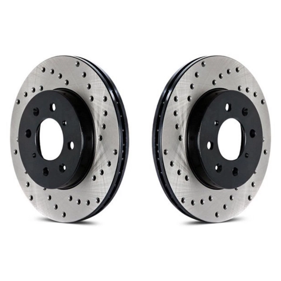 StopTech 128.44175L 128.44175R Drilled Brake Rotors Rear 2010-23 4Runner GX460 - Image 1 of 1
