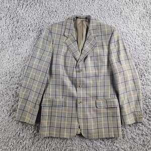 Blazer DAKS Para Hombre Mediano 40 Cuadros Lana Seda Firma - Imagen 1 de 12