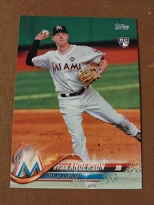 2018 BRIAN ANDERSON TOPPS BASEBALL ROOKIE CARD RC #234 MIAMI MARLINS BREWERS - Picture 1 of 2