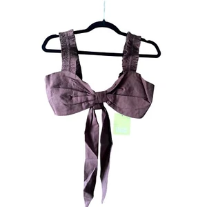 Charlie Holiday Diana Br Top Arco Frontal Correas Caladas Marrón Chocolate Talla 4 - Imagen 1 de 8