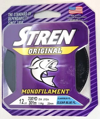 Stren 1304192 Original Clear Blue Fluorescent 12lb Monofilament Fishing Line - Image 1 of 4