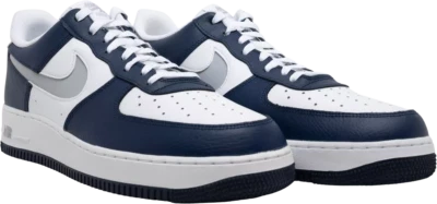 Nuevo Nike Air Force 1 '07 LV8 Zapatos Bajos Calle Informal 10.5 Azul Marino-Gris-Blanco Foto 1 de 4