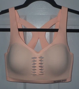 Reggiseno sportivo Victoria's Secret 32D Victoria Angel Max pesca corallo/fodera grigio - Foto 1 di 6