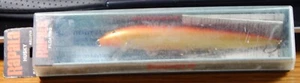 VINTAGE RAPALA H-13 GFR HUSKY MINNOW LURE GOLD FLUORESCENT RED SUPER RARE LQQK - Picture 1 of 4