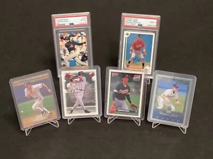 Lot: 1991 Chipper Jones Braves Rookie Card PSA Bowman UD Rookie Auto RC Prospect - Picture 1 of 13