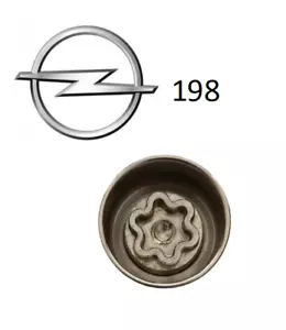 Vauxhall SAAB Security Locking Wheel Nut Key Code 198 - Picture 1 of 2