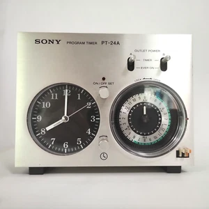 SONY PT-24A Program Timer Audio clock Analog 100V 50Hz Only Made in Japan - Picture 1 of 9
