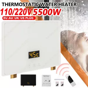 5500W Chauffeeau électrique instantané sans réservoir Robinet sous évier Cuisine - Foto 1 di 26